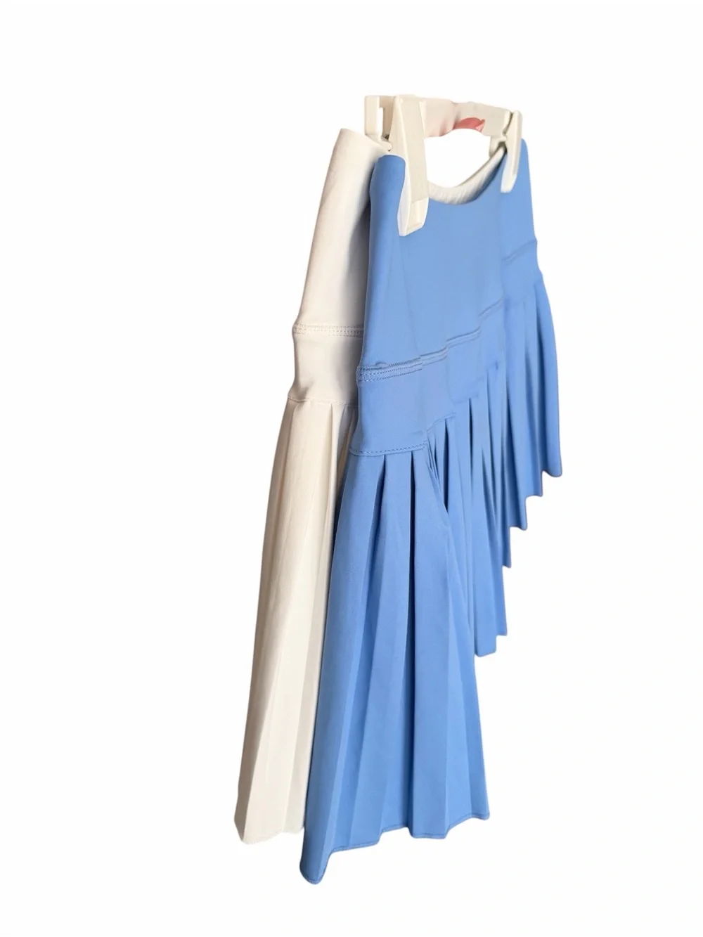 Simply Southern Pleated‎ Tennis Skort Lot Set Blue White Women Size Large